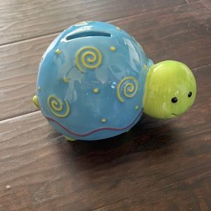 Burton & Burton Turtle piggy bank. NIB